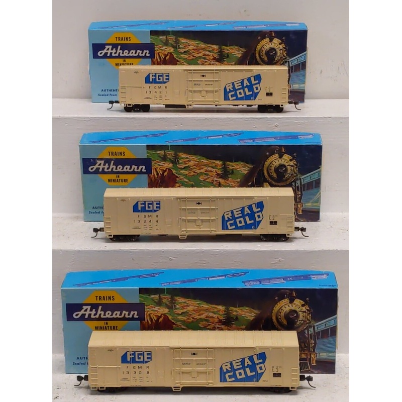 Athearn 932-9009 HO Fruit Growers Express 57′ Reefer 3-PACK VG/Box