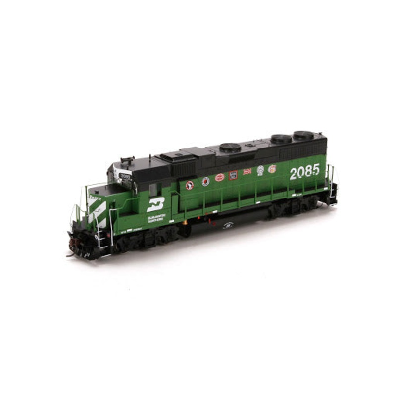 Athearn G40633 HO Burlington Northern GP38-2 Diesel Locomotive #2085 w/DCC & Snd NIB