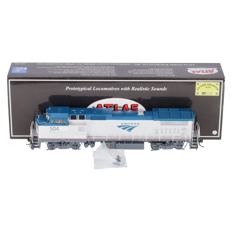 Atlas 10003103 HO Scale Amtrak Dash 8-32BHW Locomotive w/ Sound #504 NIB