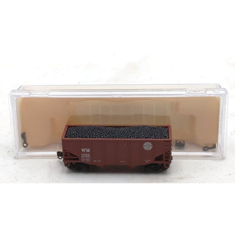 Atlas 41193 N Scale Western Maryland 55 Ton Fishbelly Hopper #11726 EX/Box