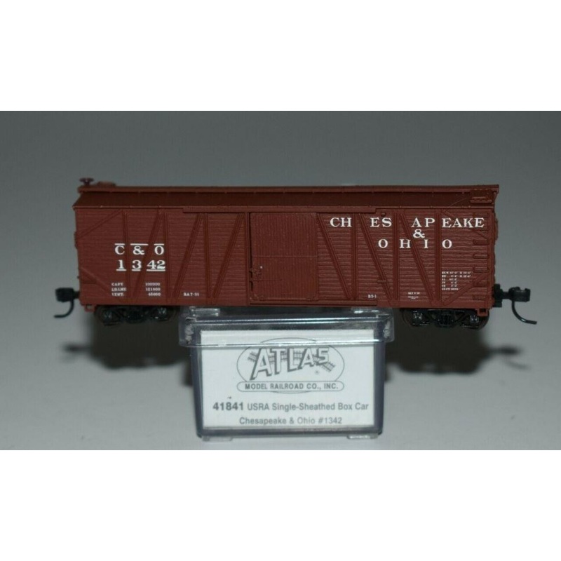 Atlas 41841 N Scale Chesapeake & Ohio USRA Box Car #1342 NIB