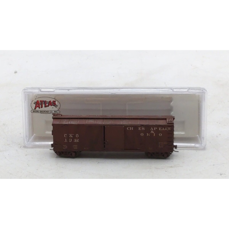 Atlas 41841 N Scale Chesapeake & Ohio Weathered USRA Box Car #1342 Custom EX/Box
