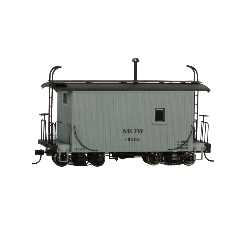 Bachmann 26561 On30 MOW Data Only Gray 18′ Logging Caboose LN/Box
