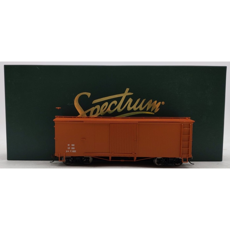 Bachmann 27098 On30 Mineral Red Data Only Wood Boxcar EX/Box