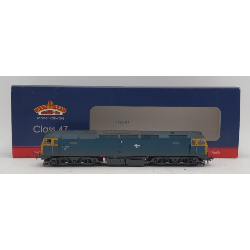 Bachmann 31-659 OO BR Class 47 Blue Diesel #47001 LN/Box