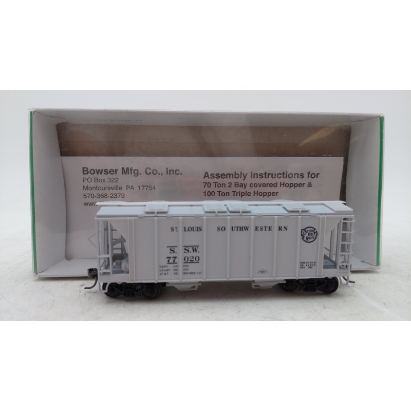 Bowser 56425 HO Scale SSW 70T 2Bay Hopper Car #77020 EX/Box