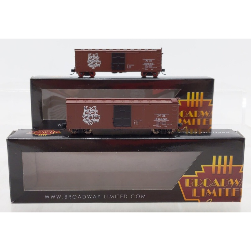 Broadway Limited 7279 N New Haven 40′ Steel Boxcar (Pack of 2) LN/Box
