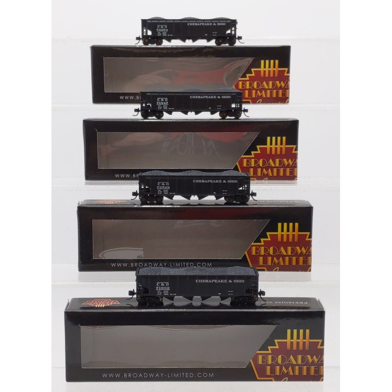 Broadway Limited 7426 N C&O ARA 70-Ton Quad Hopper Pack A (Pack of 4) EX/Box