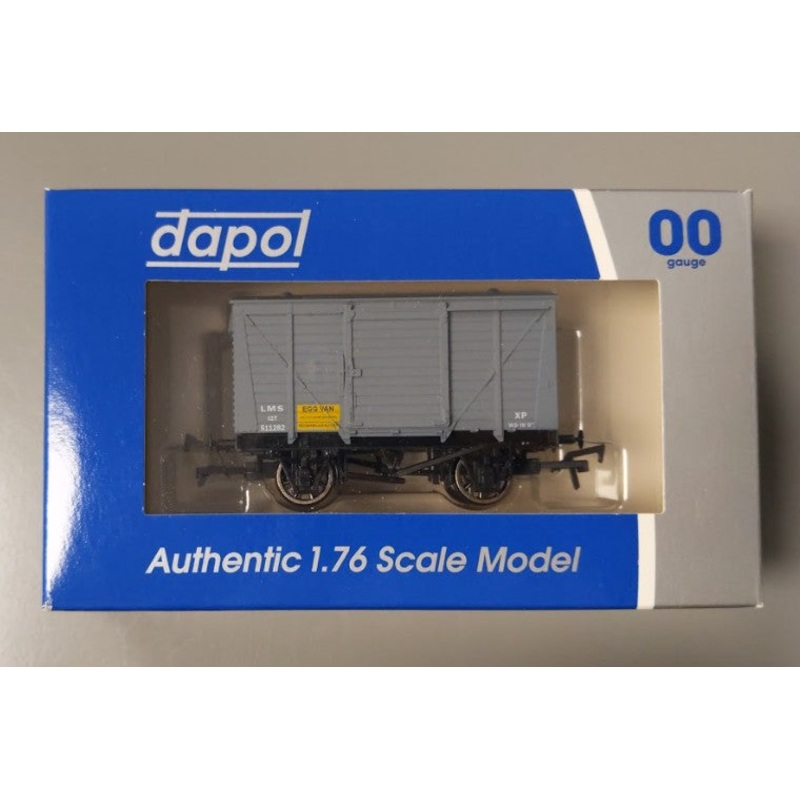 Dapol 4F-011-011 OO Gauge London Midland & Scottish Egg Van #511282 LN/Box
