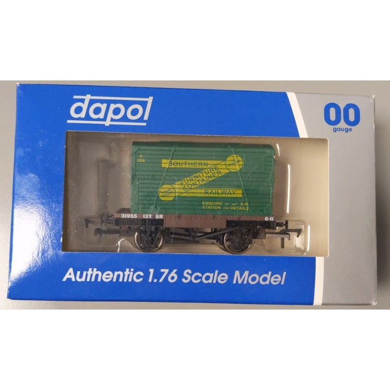 Dapol 4F-037-005 OO Gauge Southern Railway Flatcar w/ Container #31955 LN/Box