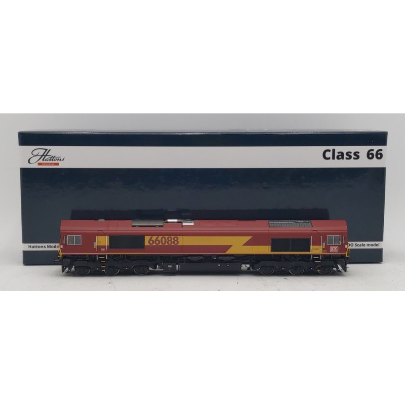Hattons H4-66-005 OO DB Class 66 Diesel Locomotive #66088 LN/Box