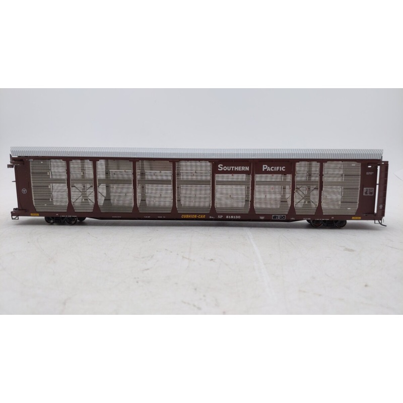 InterMountain 45257-03 HO Southern Pacifc Bi-Level Auto Rack & Flatcar #518130 VG