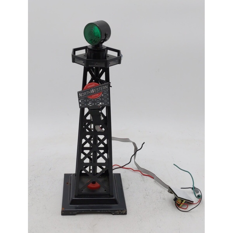 K-Line 6-21394 O Rotating Beacon w/ CNW Miller Sign EX