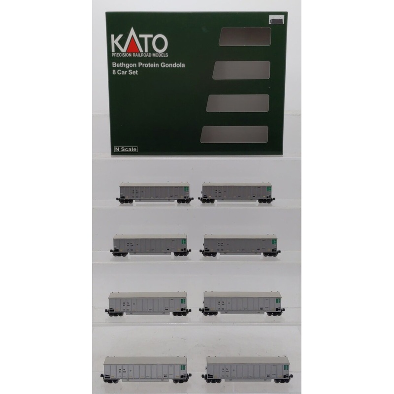 Kato 106-4652 N SBTX Bethgon Protein Gondola (Set of 8) EX/Box