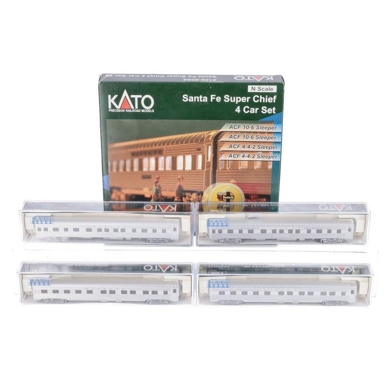 Kato 106-6004 N Santa Fe Super Chief Passenger Cars (Set of 4) LN/Box