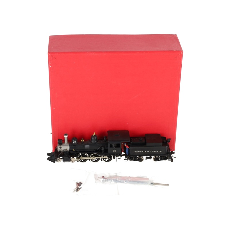 Key Imports HO BRASS V&T 4-6-0 Steam Locomotive & Tender #25 – Custom Painted EX/Box