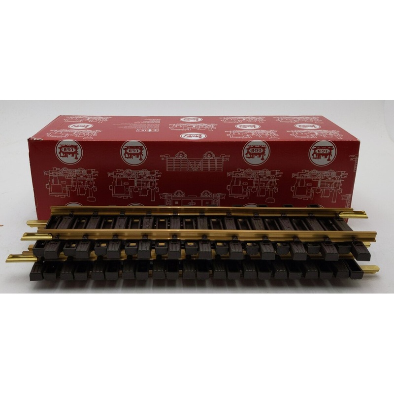 LGB 10000 G Scale 12 Inch Brass Rail Straight Track Sections (4) EX/Box
