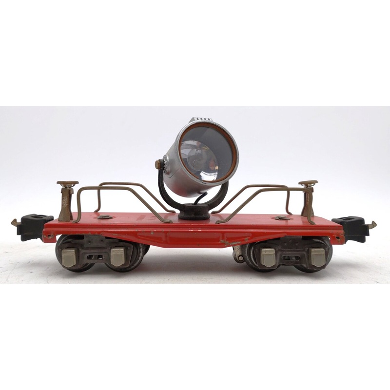 Lionel 2620 Vintage O Prewar Tinplate Operating Searchlight Car VG