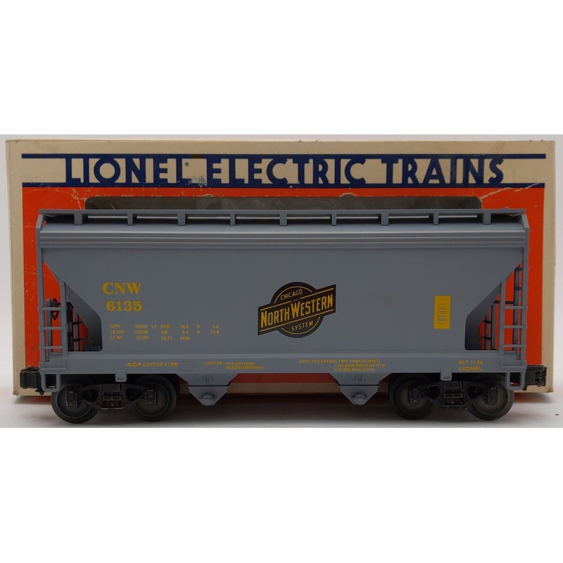 Lionel 6-6135 O Gauge Chicago & North Western 2-Bay Center Flow Hopper #6135 EX/Box