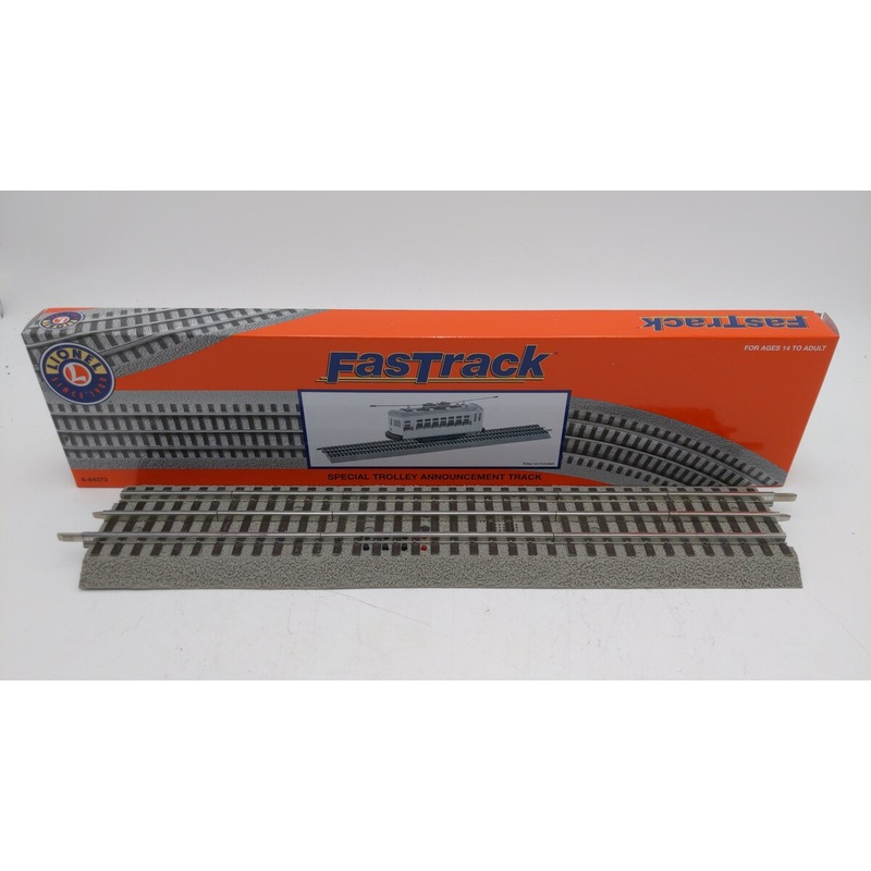 Lionel 6-84373 O 15” Special Trolley Announcement FasTrack Section EX/Box
