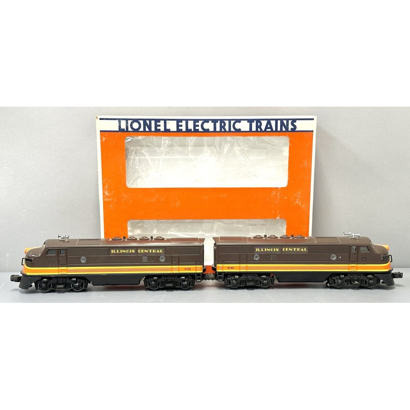 Lionel 6-8580 O Gauge Illinois Central F3 AA Diesel Locomotive Set NIB