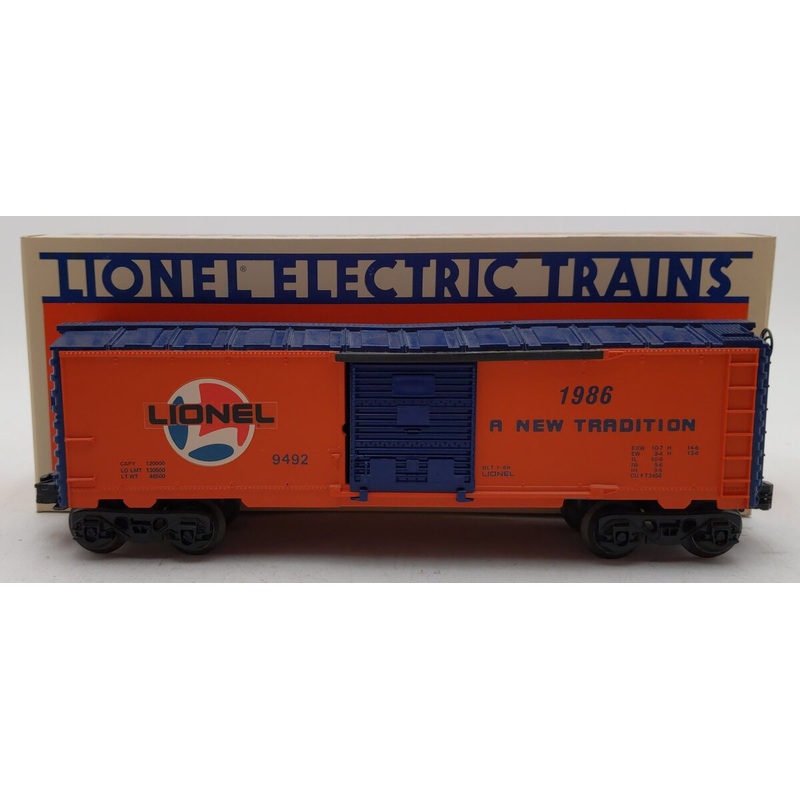 Lionel 6-9492 O Gauge Lionel Lines Orange/Blue Boxcar EX/Box