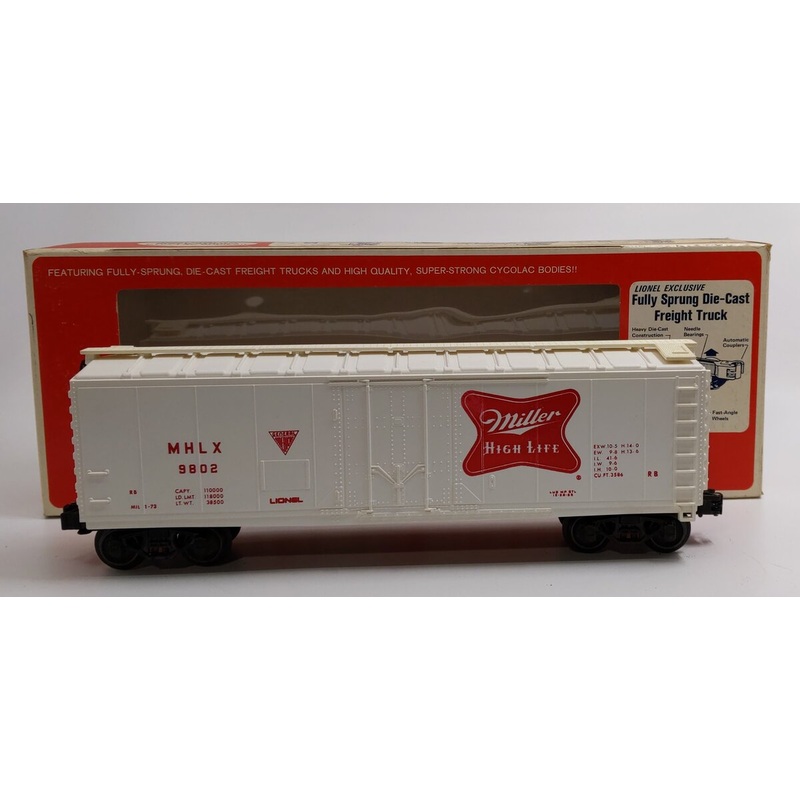 Lionel 6-9802 O Gauge Miller High Life Reefer Car #9802 EX/Box