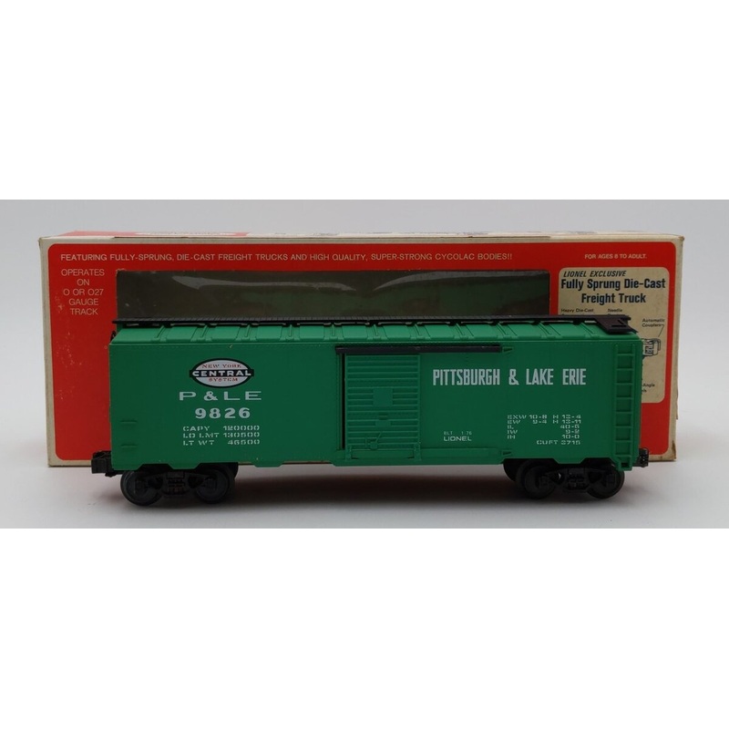 Lionel 6-9826 O Gauge New York Central Pittsburgh & Lake Erie Box Car EX/Box
