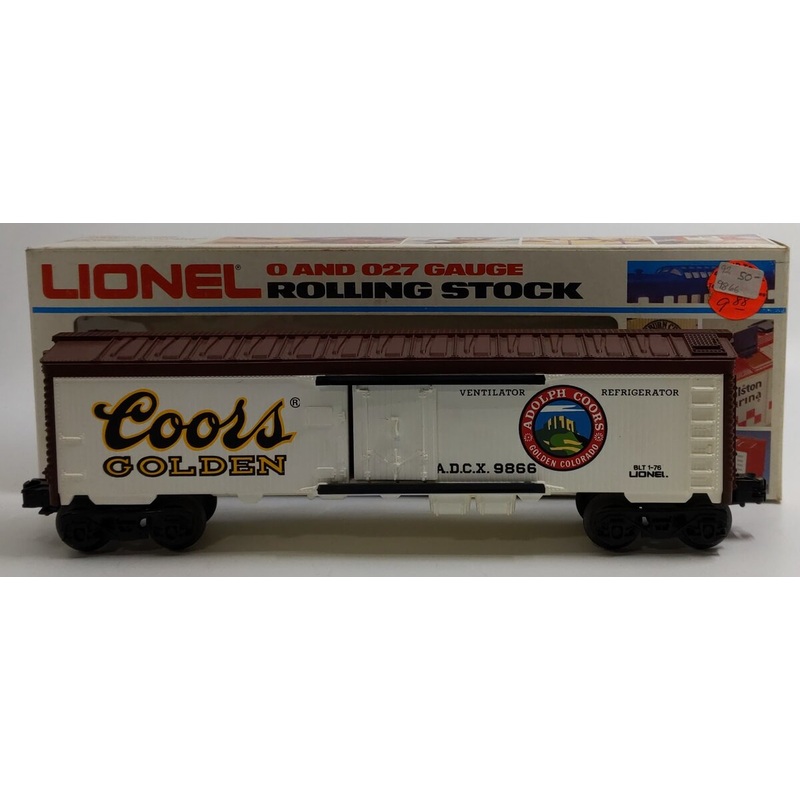 Lionel 6-9866 O Gauge Coors Beer Billboard Reefer Car #9866 LN/Box