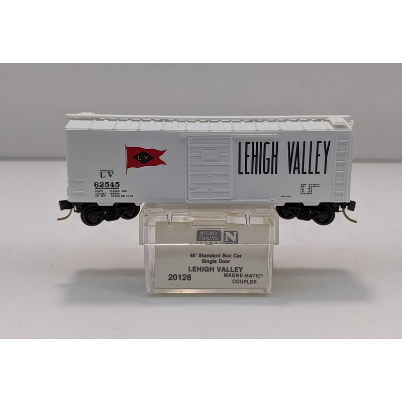Micro-Trains 02000126 N Scale Lehigh Valley 40′ Single Door Boxcar #62545 NIB