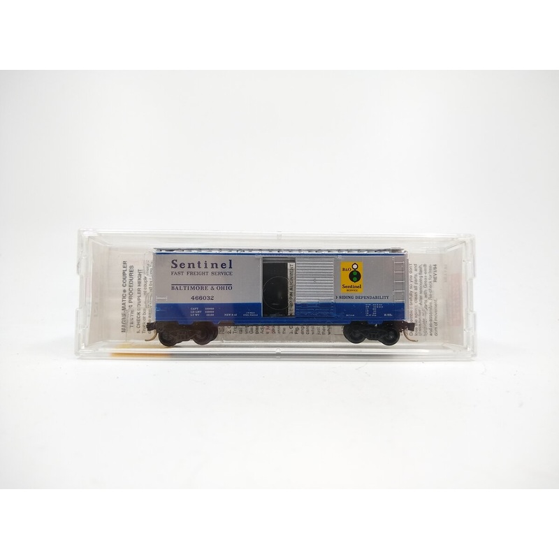 Micro-Trains 02000256 N Baltimore & Ohio Sentinel 40′ Single Door Boxcar #466032 NIB