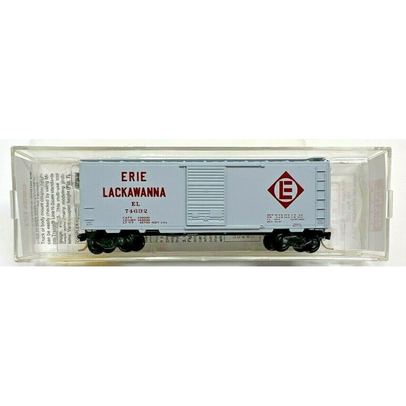 Micro-Trains 02000360 N Erie Lackawanna 40′ Single Door Boxcar #74632 NIB