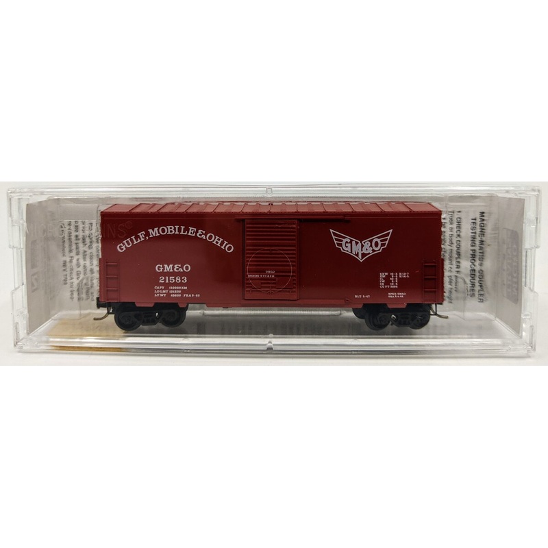Micro-Trains 02400240 N GM&O 40′ Standard Single Door Boxcar w/o Roofwalk #21583 NIB
