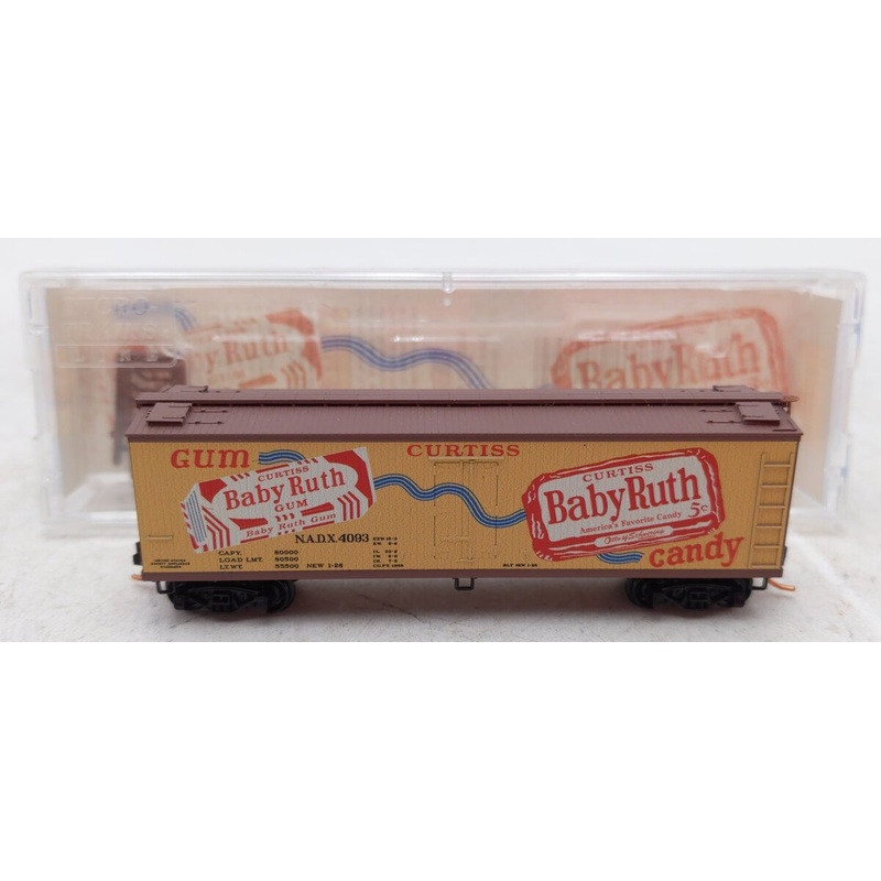 Micro-Trains 04900710 N Baby Ruth Candy 40′ Double Sheathed Wood Reefer #4093 LN/Box