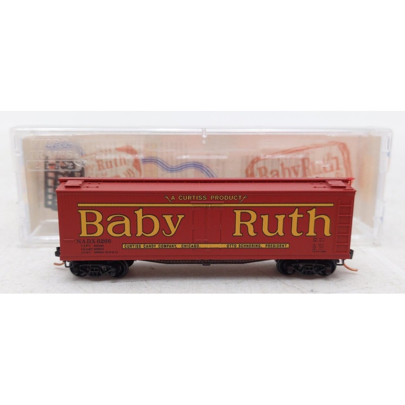 Micro-Trains 04900730 N Baby Ruth Candy 40′ Double Sheathed Wood Reefer #6266 LN/Box