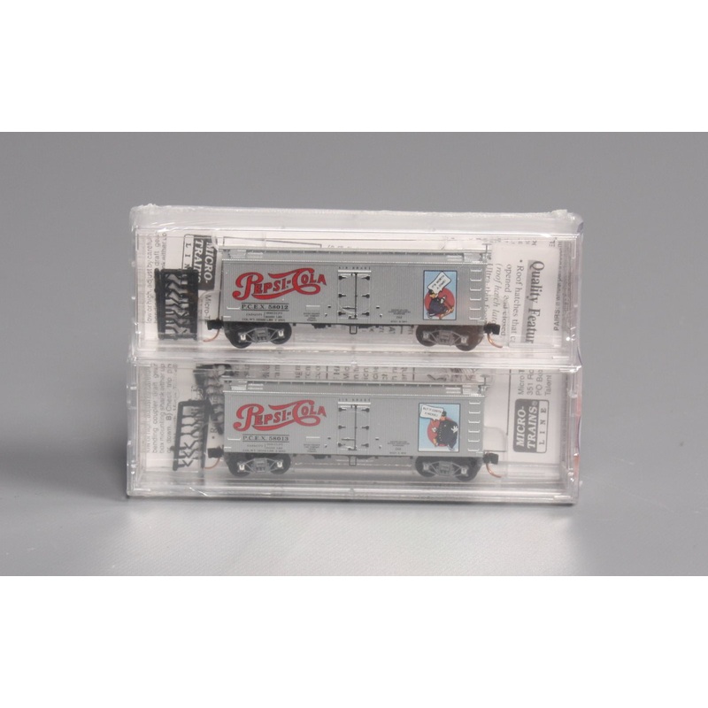 Micro-Trains 05800572 N Pepsi-Cola 36′ Wood Sheathed Ice Reefers (Set of 2) NIB