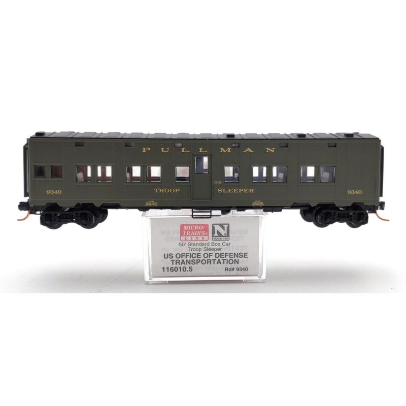 Micro-Trains 11600015 N Scale US Office Of Defense Transportation Troop Sleeper LN/Box