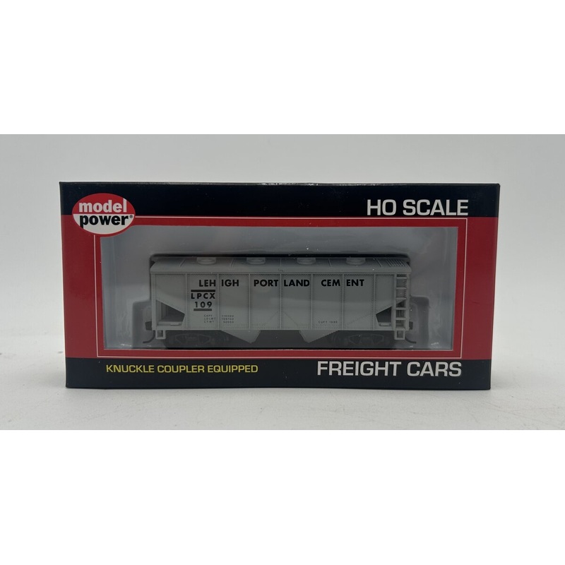 Model Power 98081 HO Portland Cement RTR 36′ 2-Bay Covered Hopper #109 LN/Box
