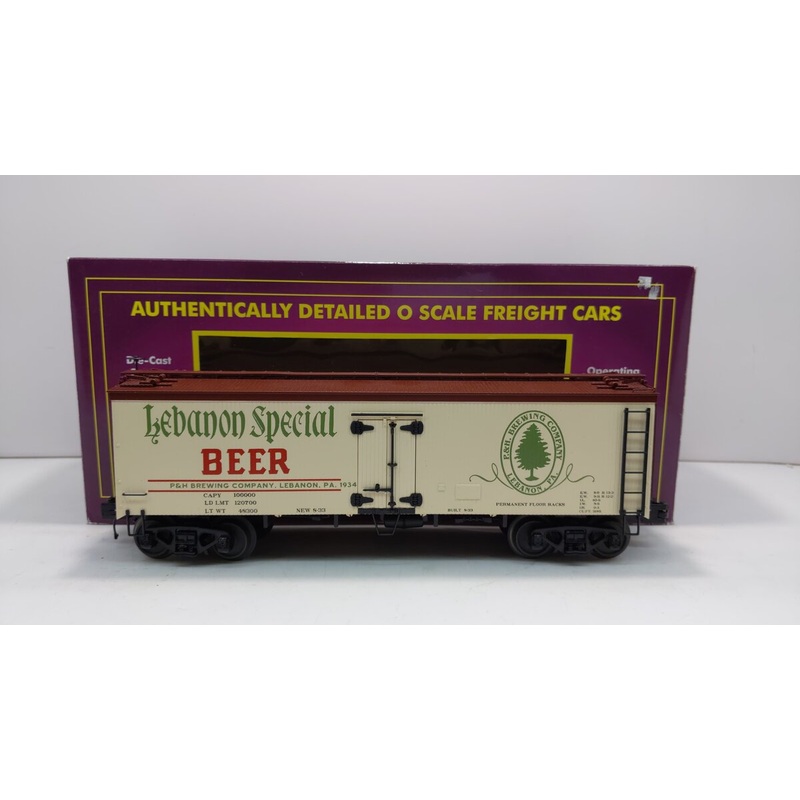 MTH 20-94336 O Gauge Lebanon Special 36 Woodsided Reefer Car #1934 LN/Box