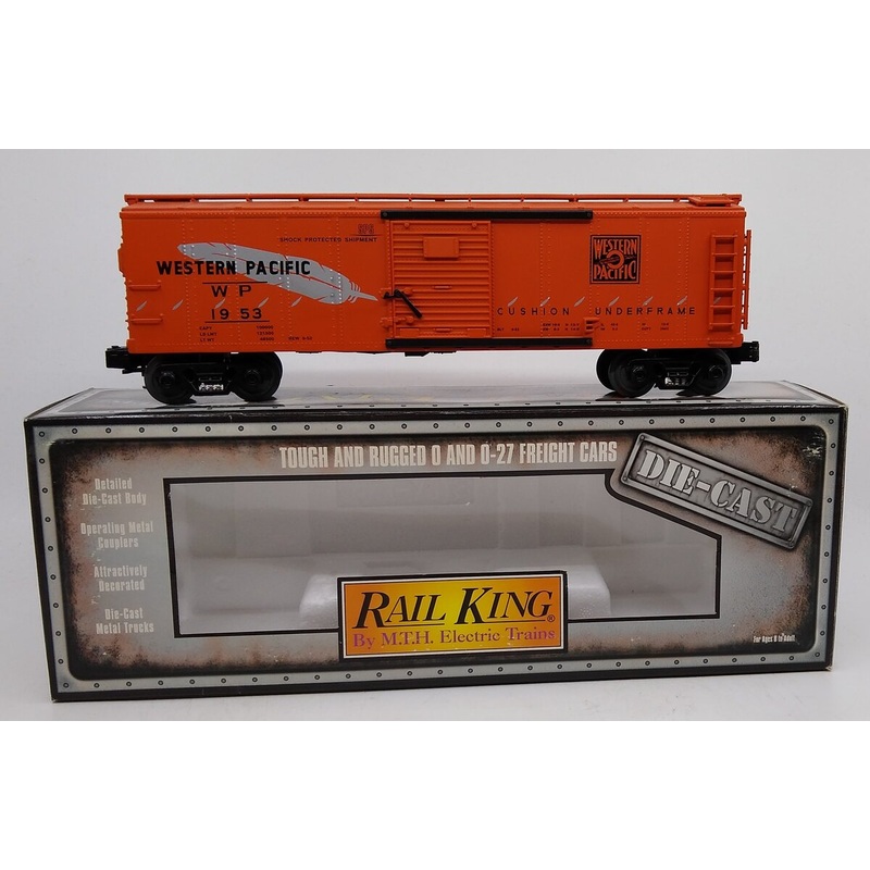 MTH 30-8402 O Gauge Western Pacific Die-cast Boxcar #1953 LN/Box