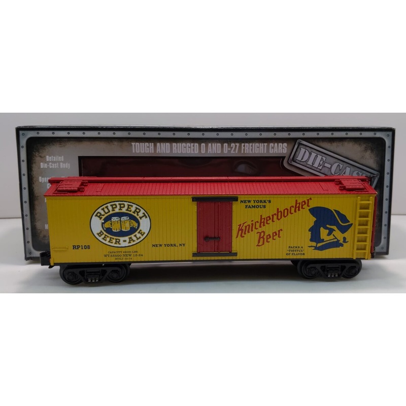 MTH 30-8626 O Gauge Knickerbocker Beer Die-Cast Refrigerator Car LN/Box