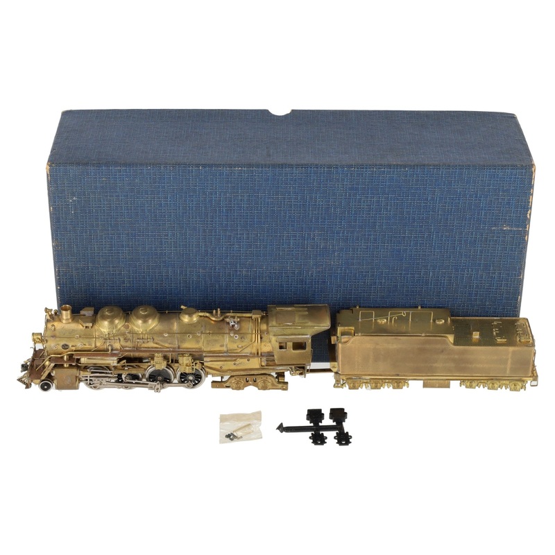 United Models HO Scale Brass Santa Fe 2-8-4 Berkshire Steam Loco & Tender VG/Box