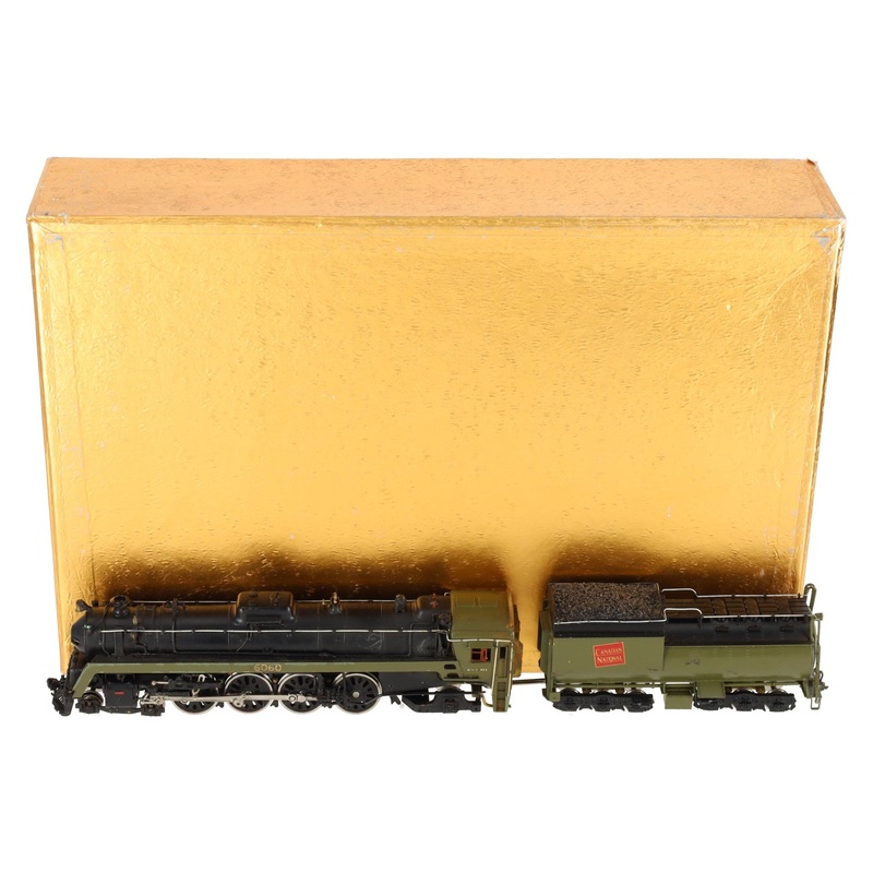 Van Hobbies HO BRASS CNR 4-8-2 Steam Loco & Tender w/Sound #6060 – Painted VG/Box