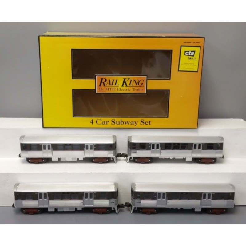 MTH 30-2175-0 O Gauge Chicago Transit Authority Modern Subway Set (Set of 4) LN/Box