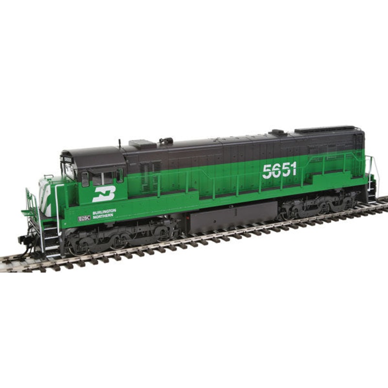 Rivarossi HR2624 HO Burlington Northern GE U28C with Sound & DCC #5651 NIB
