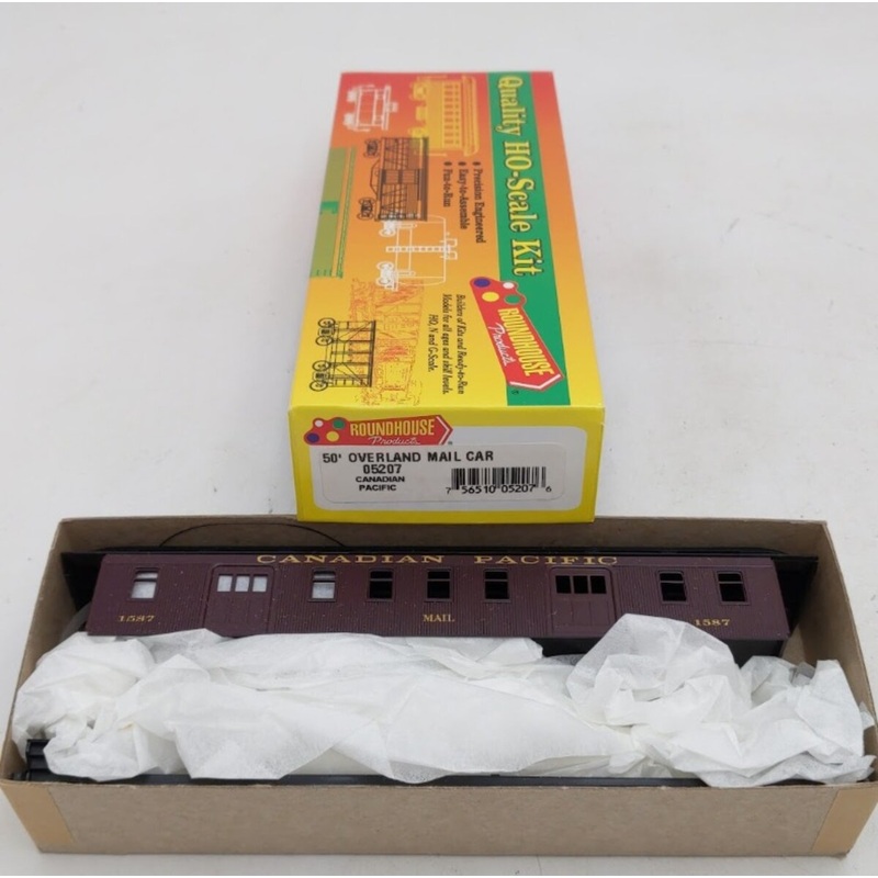 Roundhouse 05207 HO Scale Canadian Pacific 50′ Overland Mail Car # 1587 Kit