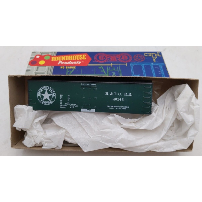 Roundhouse 3168 HO Scale 36′ Old Time Reefer Car Houston & Texas Central Kit