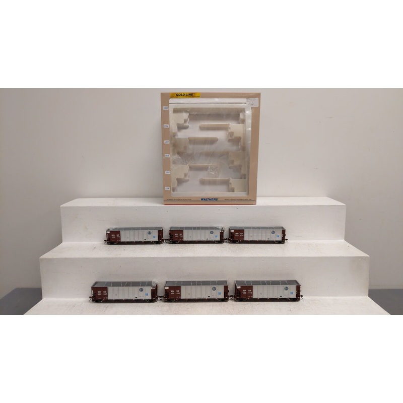 Walthers 932-7822 HO Scale BNSF RD4 Coal Copper 6-Pack EX/Box