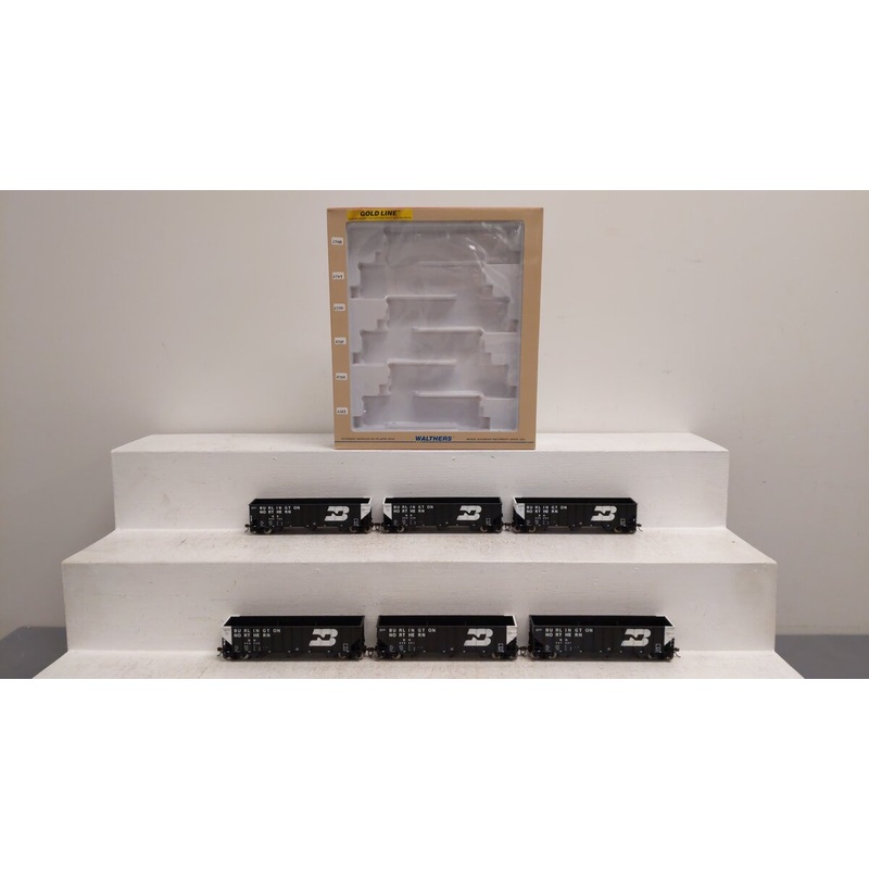 Walthers 932-7851 HO Scale BN Bethlehem 100 Ton Coal Hopper Set (Set of 6) EX/Box