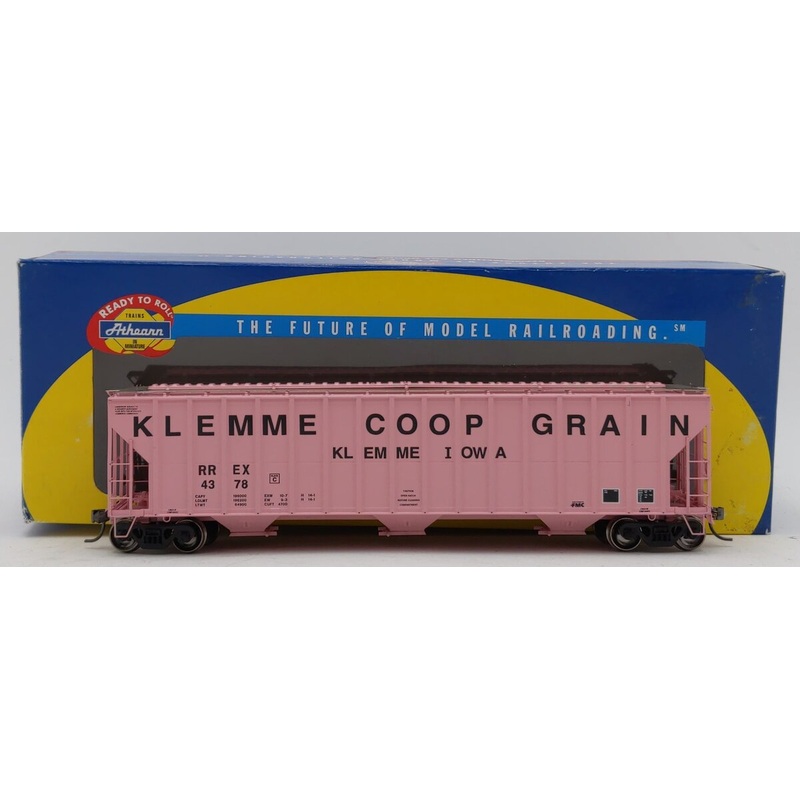 Athearn 140-73814 HO Scale Klemme Iowa Hopper Car #4378 LN/Box